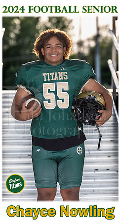 Boylan Football  Senior 2024 Chayce Nowling