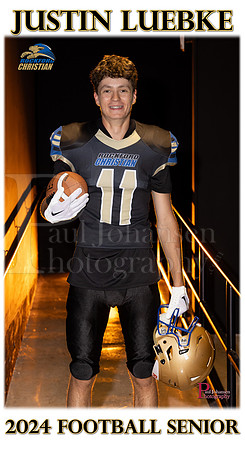 RC Fall Senior Banner Football Justin Luebke