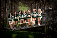 Boylan Varsity Cheerleading Seniors Banner Shoot 8-29-2023