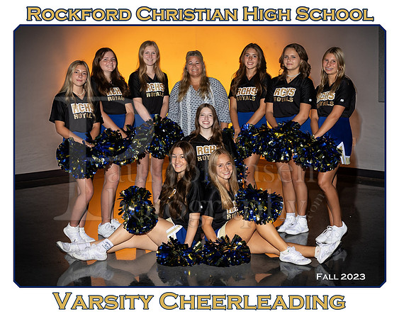 Rockford Christian 2023 8x10 Fall Cheerleading Team
