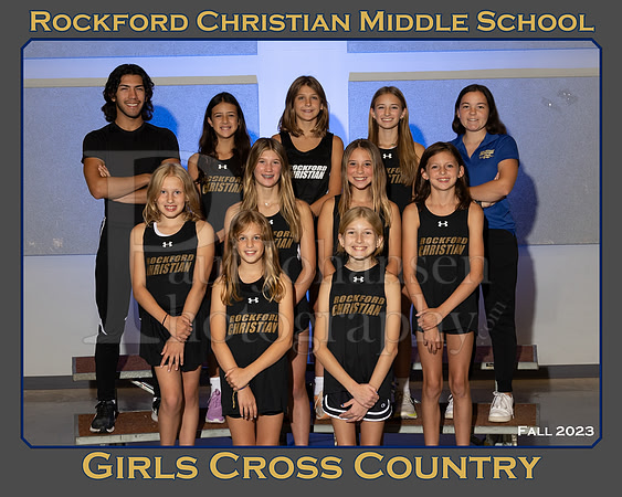 Rockford Christian Middle School Fall 2023 Cross Country Girls