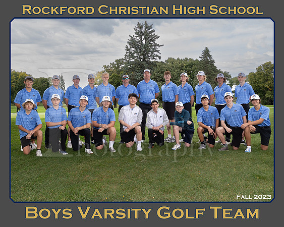 Rockford Christian Fall 2023 Boys Golf Team