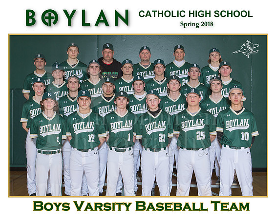 Boylan Team 8x10 Spring  2018 Varsity Baseball