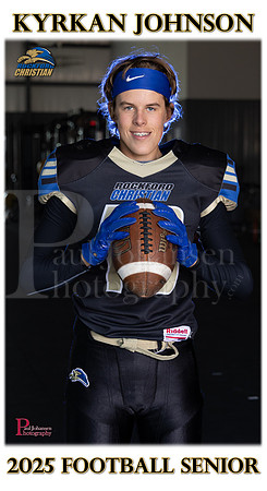 RC Fall 2024 Senior Banner Football Krykan Johnson