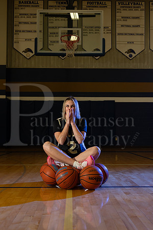 Rockford Christian Girls Basketball Seniors Banners Winter 2023-0311