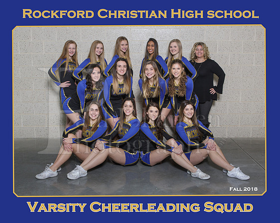 Rockford Christian  Cheerleading Team 8x10 Fall 2018