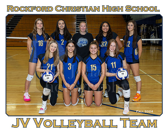 Rockford Christian Girls JV Volleyball Fall 2024 Team