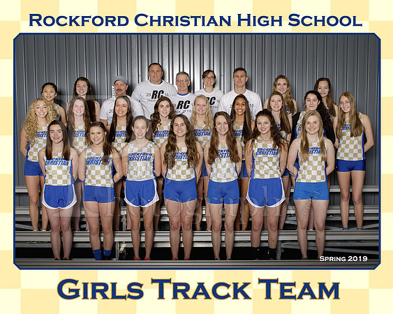 Rockford Christian Girls Track Team 8x10 Spring 2019