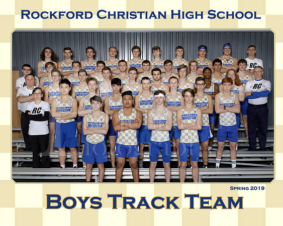 Rockford Christian Boys Track Team 8x10 Spring 2019