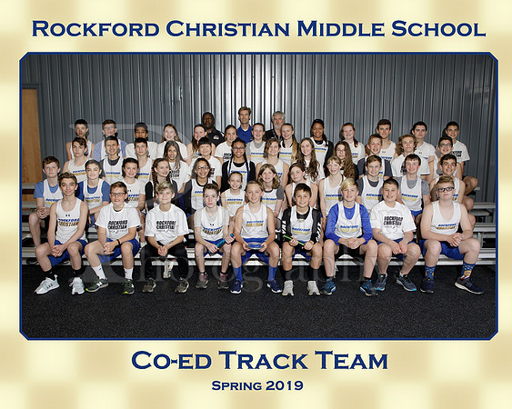 Rockford Christian MS Track  Team 8x10 Spring 2019