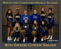 Rockford Christian Middle School Cheer Team and Individuals Picture Gallery  Winter 2023