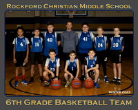 Rockford Christian Middle School Boys 6th Grade Basketball Teams and Individuals Picture Gallery Winter 2023