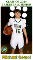 Boylan Boys Basketball Senior Banner Michael Geraci
