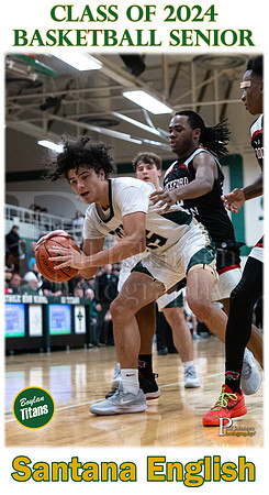 Boylan Boys Basketball Senior Banner Santana English