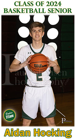 Boylan Boys Basketball Senior Banner Aiden Hocking