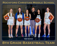 Rockford Christian Middle School Girls Basketball  Team and Individuals Picture Gallery Winter 2023