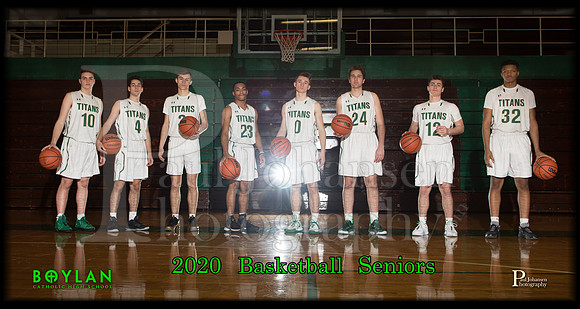 Boylan Boys Basketball  Seniors Poster 16x30