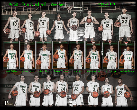 Boylan Boys Basketball  Seniors Poster 24x30 2020