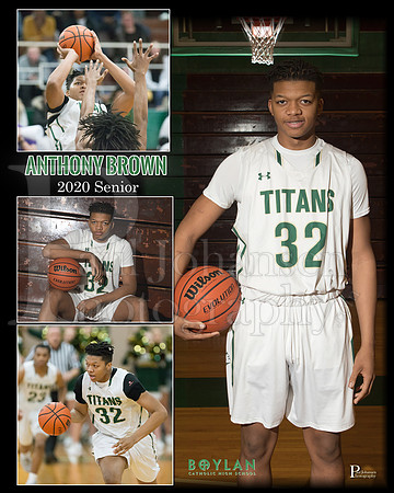 Boylan Boya Basketball 2020 Anthony Brown 24x30