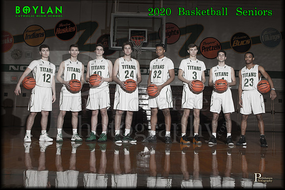 Boylan Boys Basketbal 2020l  Seniors Poster 24x36