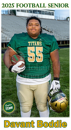 Boylan Football Senior 2025 Davant Boddie