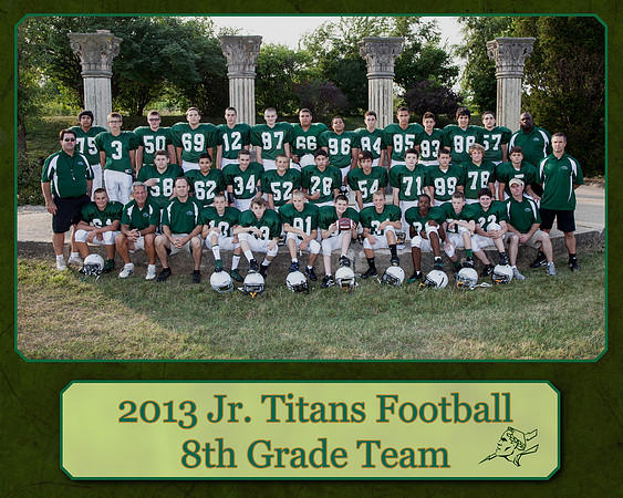Jr Titans 8th Grade Team Picture 2013
