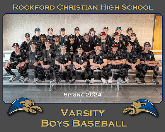Rockford Christian High School Varsity Baseball Spring 2024 Team