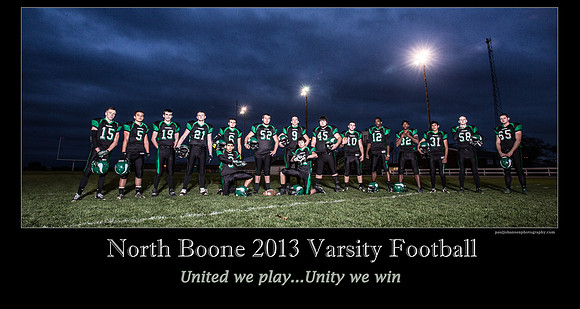 North Boone Varsity Football 2013 Poster 1