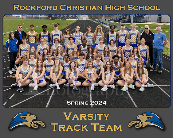 Rockford Christian High School Varsity Track Spring 2024 Team