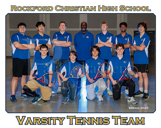 Rockford Christian Tennis Spring 2025 Team