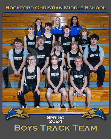 Rockford Christian Middle School Track Spring 2024 Boys Team