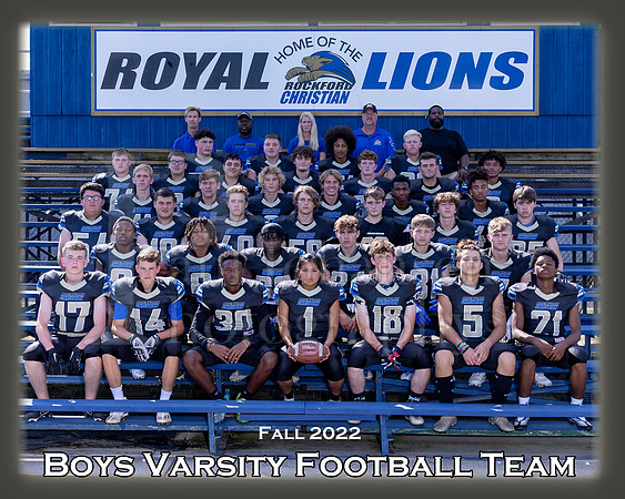 Rockford Christian 2022 8x10 Team Football