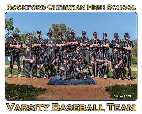 Rockford Christian Baseball Spring 2025 Team