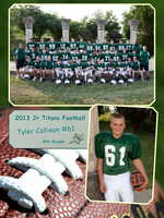 Jr Titans Football Memory Mate 8th Grade Tyler Callison #61