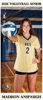 RC Fall Senior Banner Volleyball 2025 Madison Anspaugh