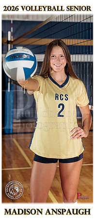 RC Fall Senior Banner Volleyball 2025 Madison Anspaugh