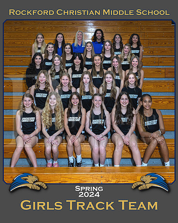 Rockford Christian Middle School Varsity Track Spring 2024 Girls Team