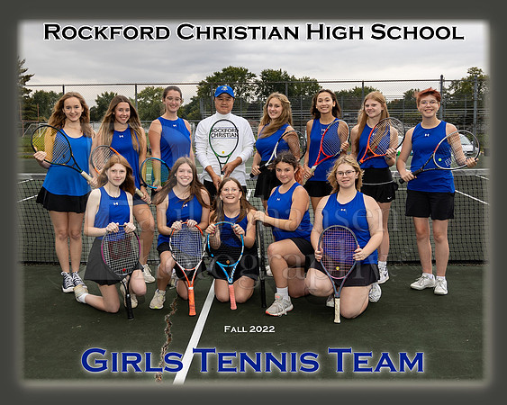 Rockford Christian 2022 8x10 Team Girls Tennis