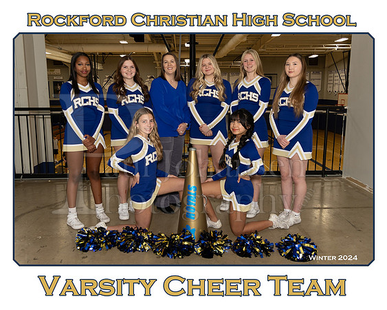 Rockford Christian Cheer Squad Winter 2024 Team
