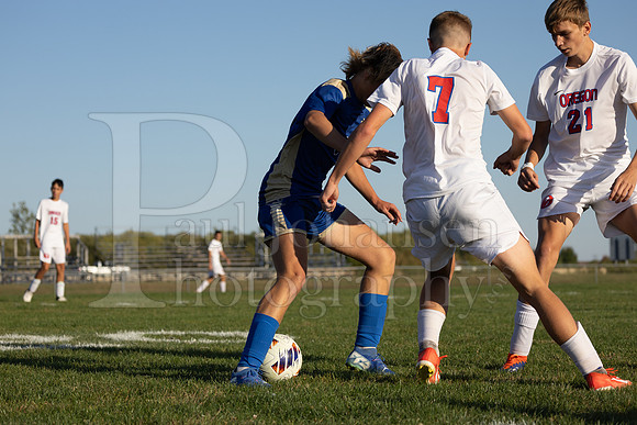 Rockford Christian Boys Varsity Soccer vs Oregon 10-2-2024-0647