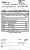 Boylan Spring 2016 Sports Order Form Page 1