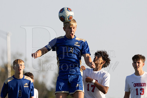 Rockford Christian Boys Varsity Soccer vs Oregon 10-2-2024-1021