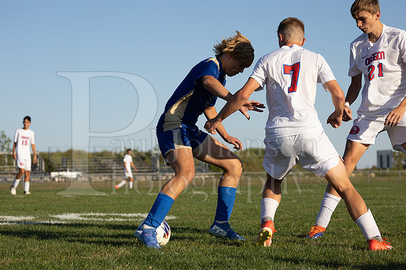 Rockford Christian Boys Varsity Soccer vs Oregon 10-2-2024-0648