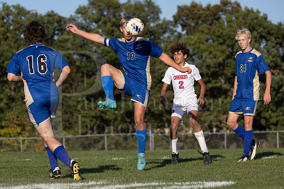 Rockford Christian Boys Varsity Soccer vs Oregon 10-2-2024-0366