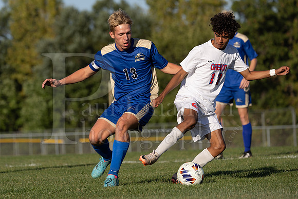 Rockford Christian Boys Varsity Soccer vs Oregon 10-2-2024-0188