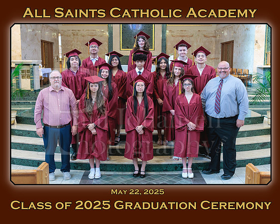 All Saints Catholic Academy Graduation 2025 8x10 Ver 2