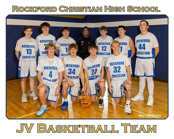 Rockford Christian Boys JV Basketball Winter 2024 Team