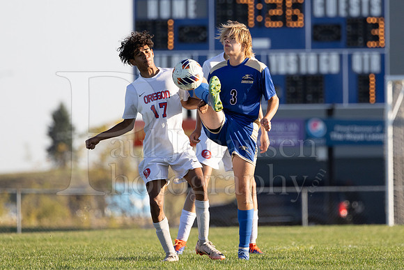 Rockford Christian Boys Varsity Soccer vs Oregon 10-2-2024-0817