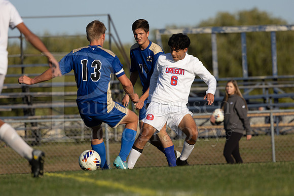 Rockford Christian Boys Varsity Soccer vs Oregon 10-2-2024-0301