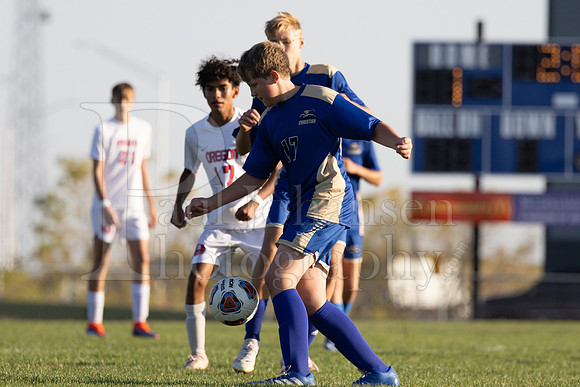 Rockford Christian Boys Varsity Soccer vs Oregon 10-2-2024-0944